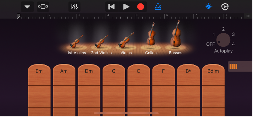 Strings controls