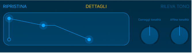 Controlli per modificare Campionatore