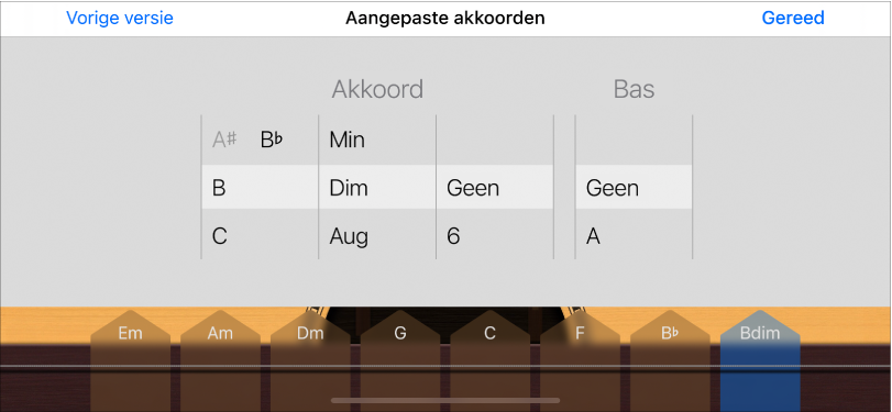 Wieltjes voor aangepaste akkoorden