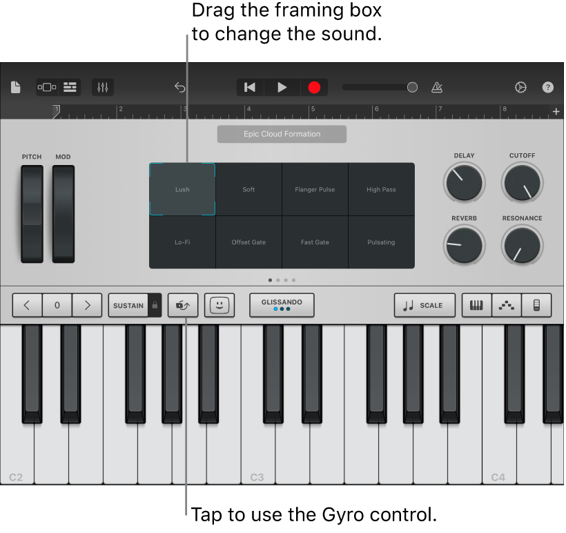 Keyboard Touch Instrument