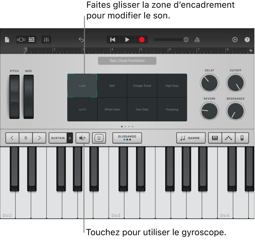 Instrument tactile Clavier