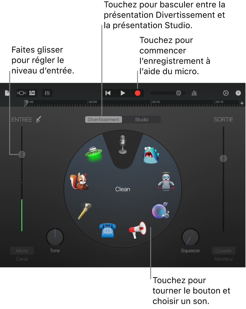 Instrument tactile Audio Recorder