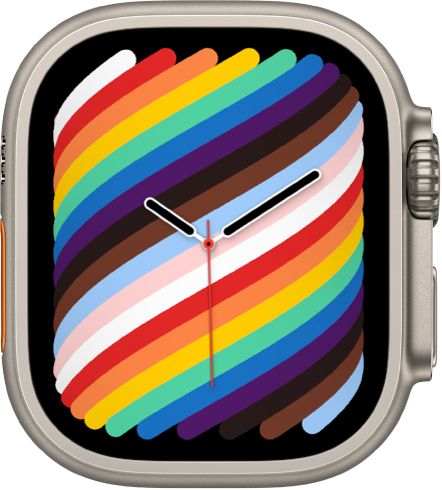 The Pride Woven watch face using the full-screen style.