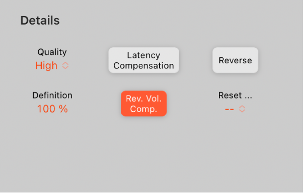 Figure. Space Designer Details parameters.