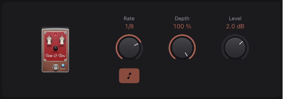 Figure. Trem-O-Tone stompbox window.