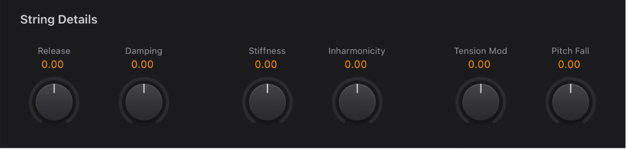 Figure. Vintage Clav String Details parameters.