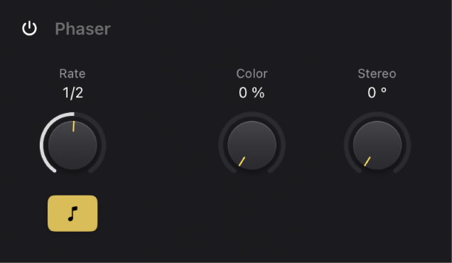 Figure. Vintage Electric Piano Phaser parameters.