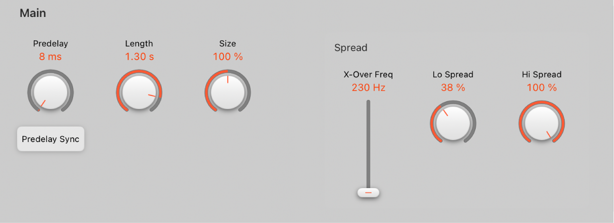 Figure. Space Designer Main parameters.