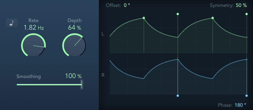 Figure. Tremolo effect window.