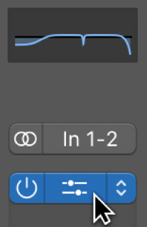 Figure. Pointing to the center area of a plug-in slot.