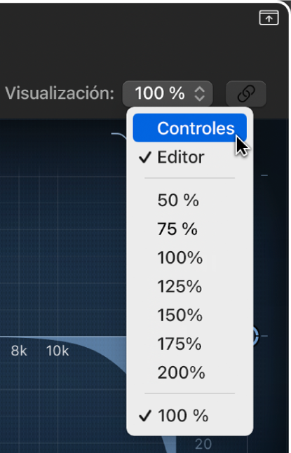 Ilustración. Se muestra el menú desplegable Visualización abierto.