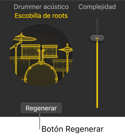 Ilustración. El botón Regenerar en el editor de Session Player.