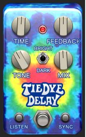 Figure. Fenêtre stompbox Tie Dye Delay.