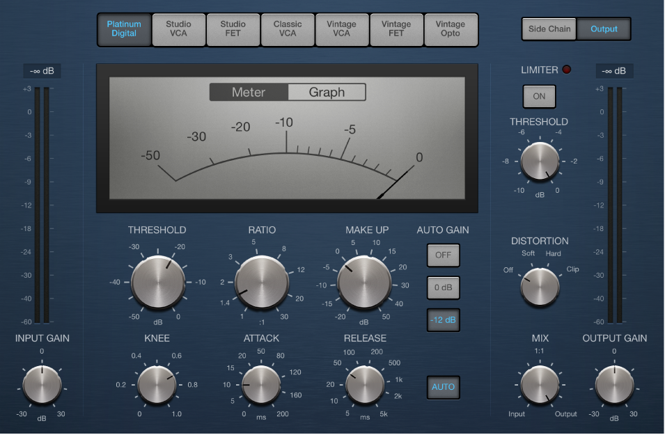 Figure. Paramètres principaux de Compressor.