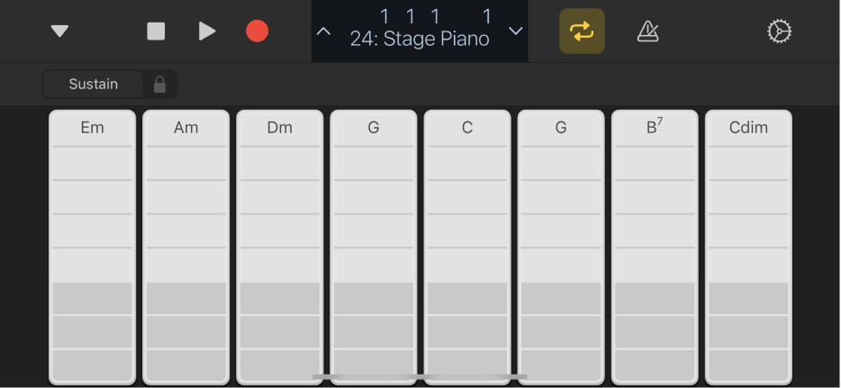 Figure. Keyboard Chord Strips.