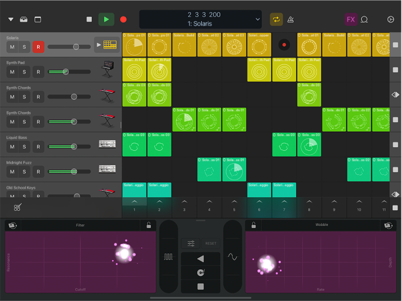 Proyecto reproduciéndose en Logic Remote.