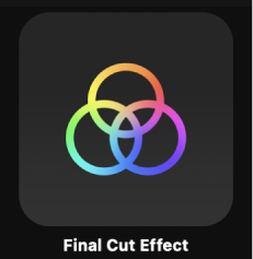 「プロジェクトブラウザ」の「Final Cutエフェクト」アイコン