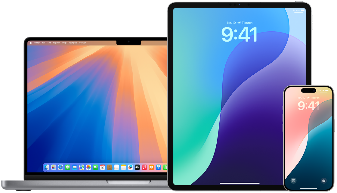 MacBook Pro, iPad dan iPhone