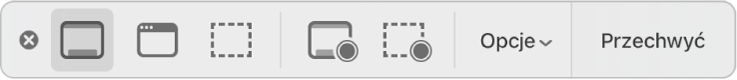 Panel narzędzi aplikacji Zrzut ekranu.