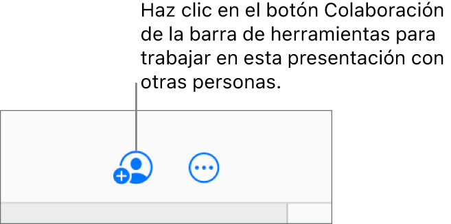 El botón Colaboración de la barra de herramientas.
