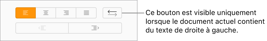 Bouton Direction du texte dans la barre latérale Format.