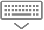 「キーボードを非表示」ボタン 