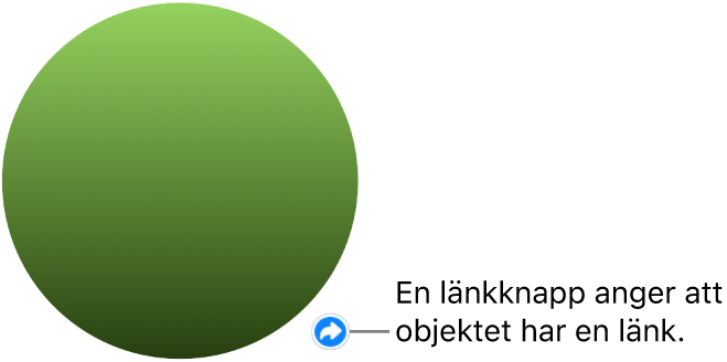 En länkknapp på en form.