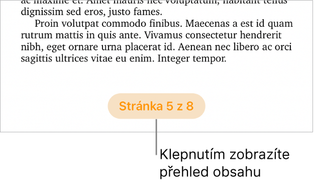 Otevřený dokument s číslem stránky „3 z 3“ dole uprostřed obrazovky