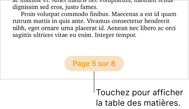 Un document ouvert avec le numéro de page « 3 sur 3 » au milieu du bas de l’écran.