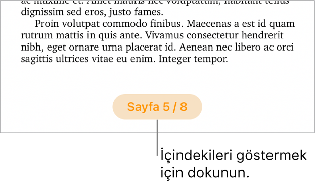 Ekranın alt ortasında “3 / 3” sayfa sayısıyla açık bir belge.