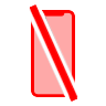 Symbol for afbrudt forbindelse til iPhone