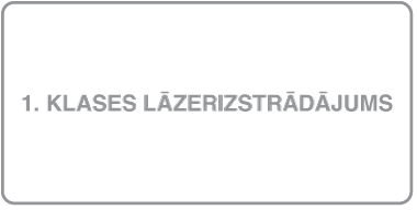 1. klases lāzera izstrādājuma simbols