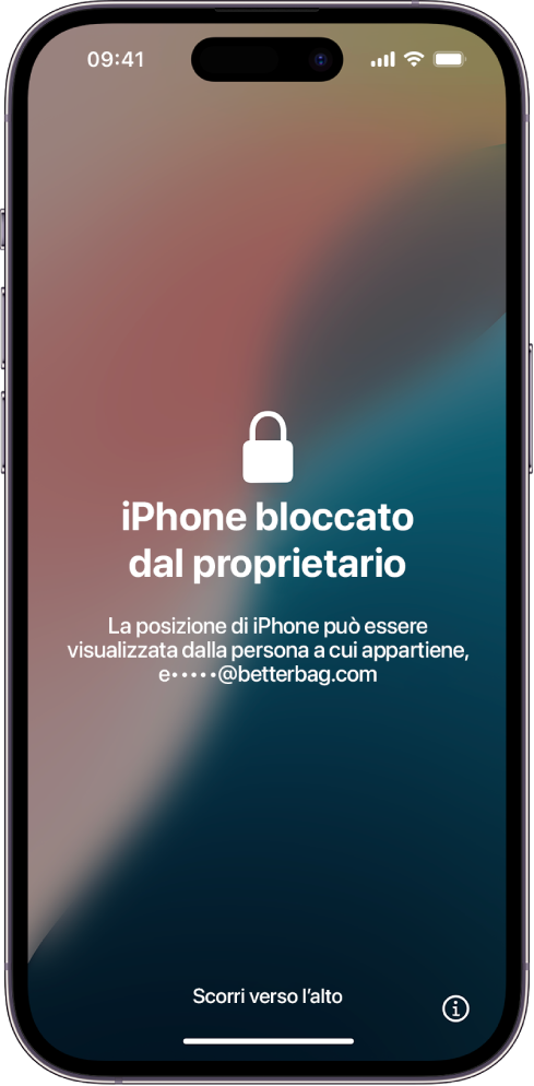 Blocco attivazione su un iPhone bloccato dal proprietario.