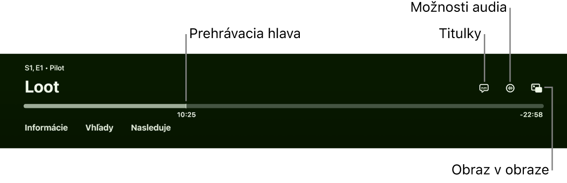 Ovládacie prvky prehrávania