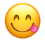 El emoji de cara saboreando.