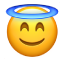 El emoji de aureola.