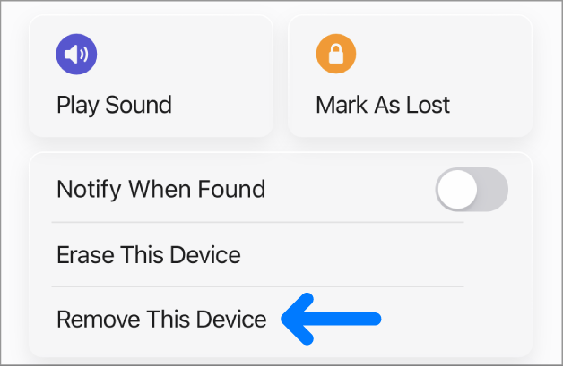 The Remove This Device button.