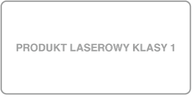 Etykieta produktu laserowego klasy 1.