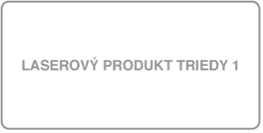 Označenie laserového produktu triedy 1.