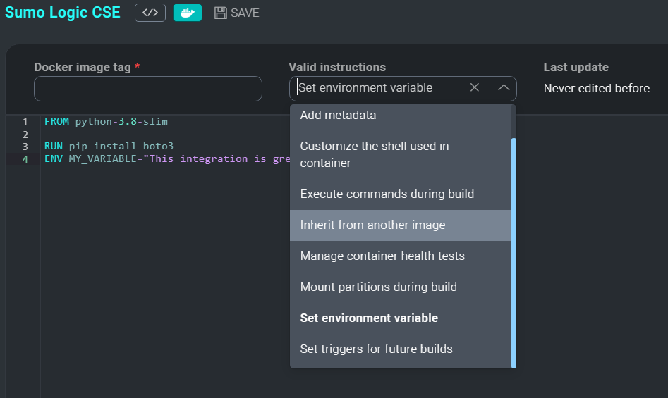 Docker instructions