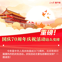 国庆70周年庆祝活动这么安排