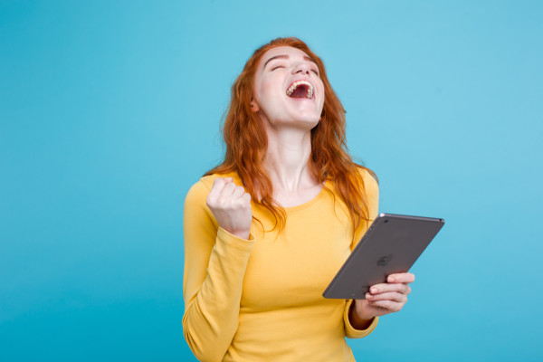 Woman with tablet