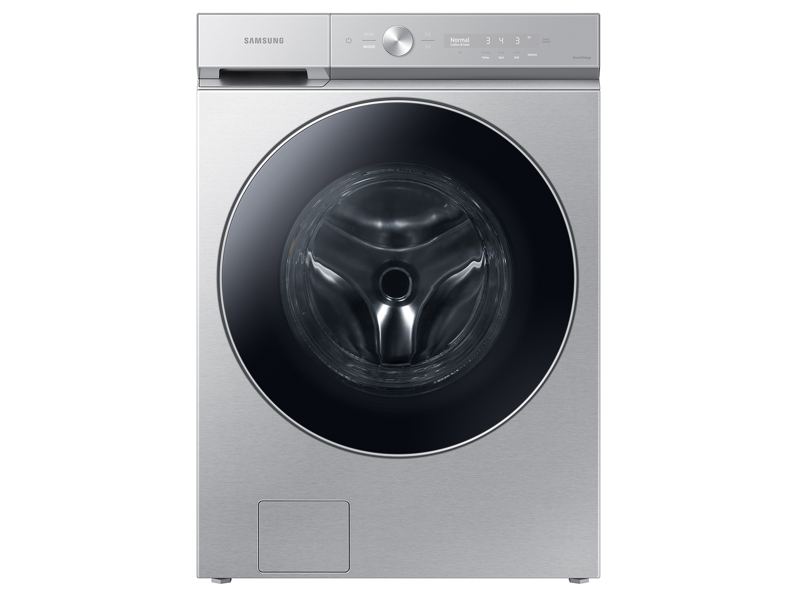 Thumbnail image of Bespoke 5.3 cu. ft. Ultra Capacity Front Load Washer with AI OptiWash™ and Auto Dispense in Silver Steel