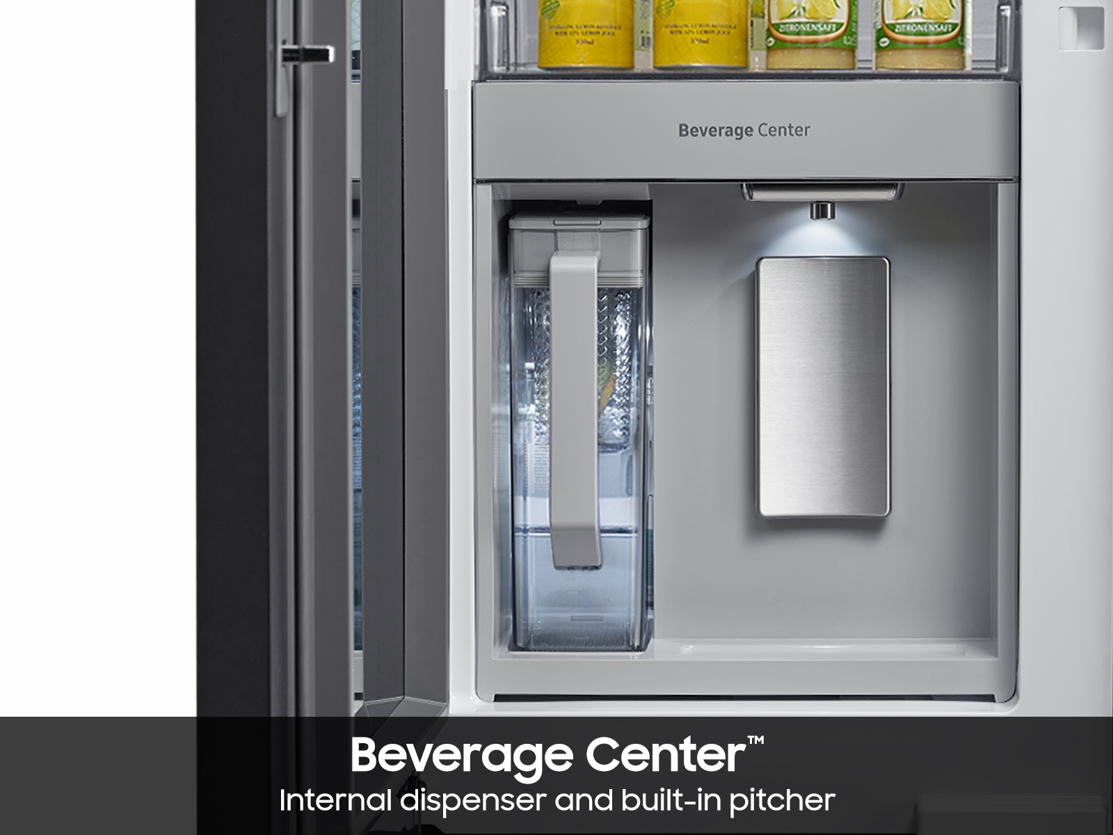 Thumbnail image of Bespoke 3-Door French Door Refrigerator (30 cu. ft.) with Beverage Center™ in Stainless Steel