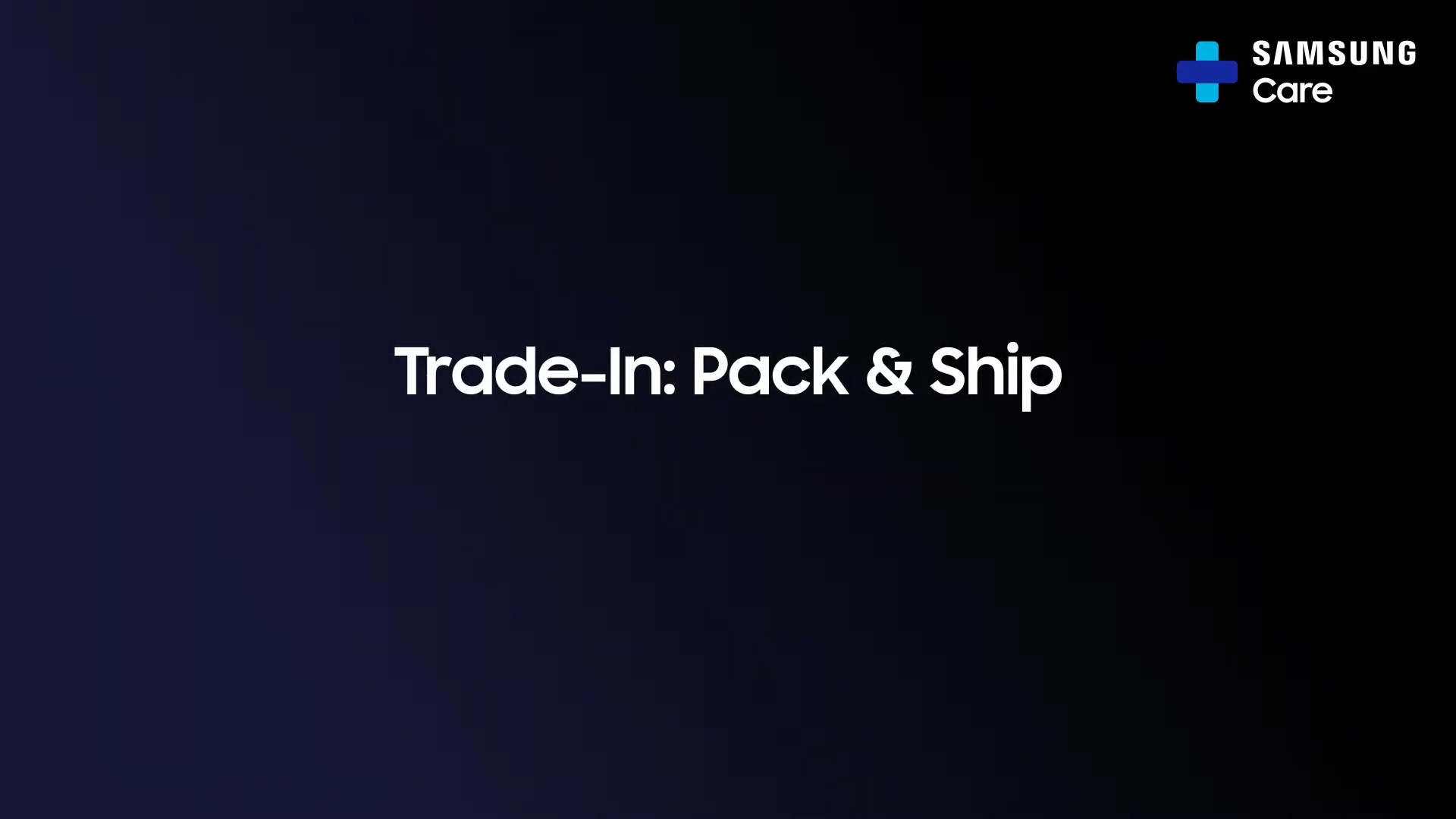 Pack your trade-in