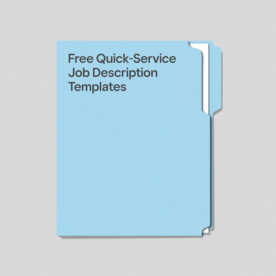 Quick-Service Restaurant Job Descriptions & Templates