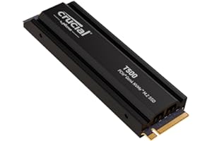 Crucial T500 SSD 2TB PCIe Gen4 NVMe M.2 PS5 SSD Interno Gaming con Disipador, Hasta 7400 MB/s, Compatible PlayStation 5, TLC 