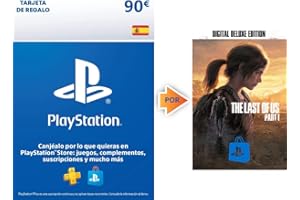 90€ PlayStation Store Tarjeta Regalo por The Last of Us Part I: Digital Deluxe | Código de descarga PS5 - Cuenta española