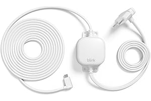 Adaptador de corriente resistente a la intemperie Blink de 4 m para Blink Mini 2 (blanco)