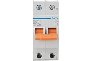 Hager M144699 - Magnetotermico 1 polo + neutro naranja 25a